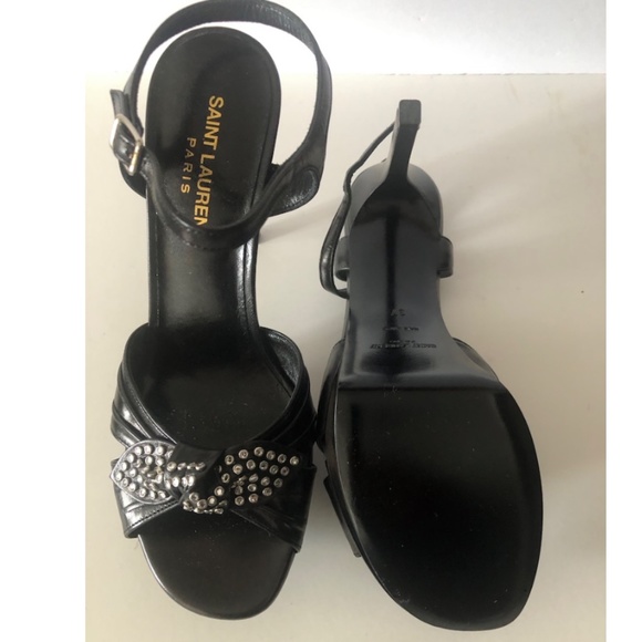 SAINT LAURENT "BIANCA" PLATFORM High STILETTO Sandal - Picture 10 of 16